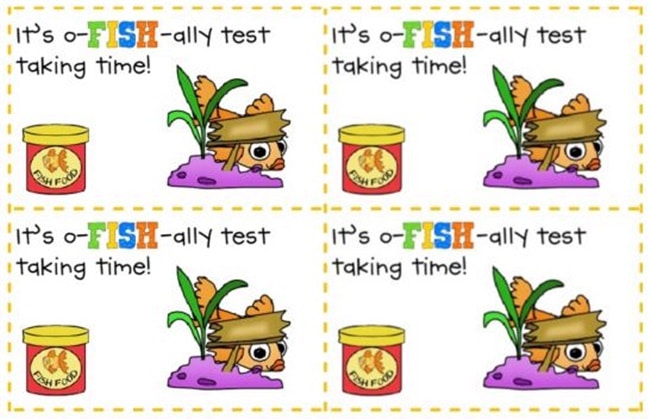 Standardized Testing - 12 Ways To Brighten Testing Time - O-fish-ally Test Time - Teach Junkie