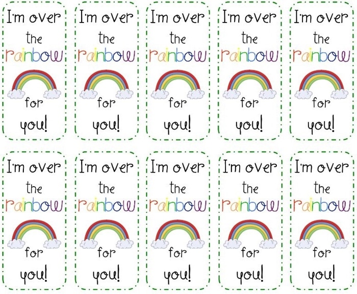 3 Adorable and Free St. Patrick's Day Tags Printables - treat toppers for licorice or skittles
