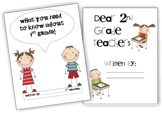 Teach Junkie: 17 Simple End of the school Year Student Gifts and Writing Activities - Free Letter Templates for end of the year