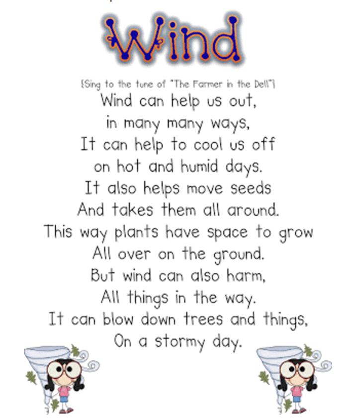 Weather Lesson Ideas +Free Weather Book Activity Wind Song