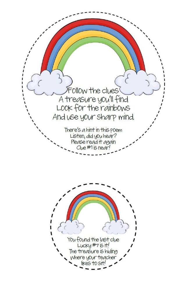 29 Zany St. Patrick's Day Learning Resources - Rainbow Treasure Hunt - Teach Junkie