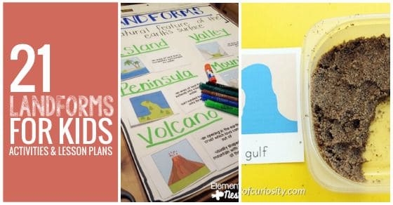 21 Landforms for Kids Actions and Lesson Plans